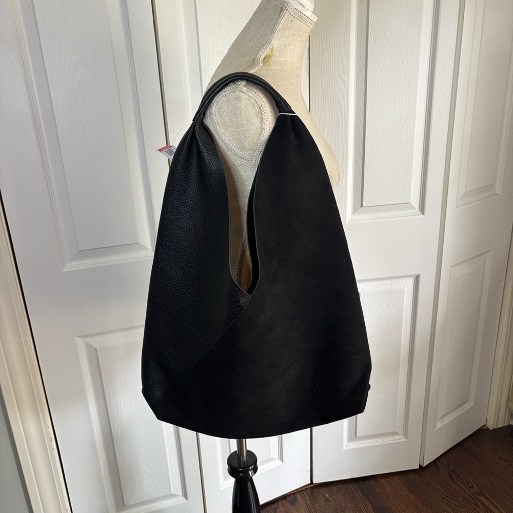 Shiraleah Anthropologie Classic Black Hobo Oversized Women's Bag
